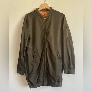 Olive  Bomber Jacket- Size Large